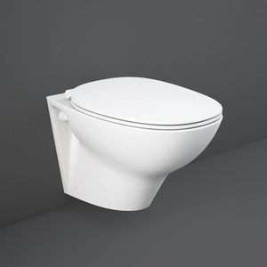 Wc sospeso Rimless serie Morning in ceramica con scarico a parete