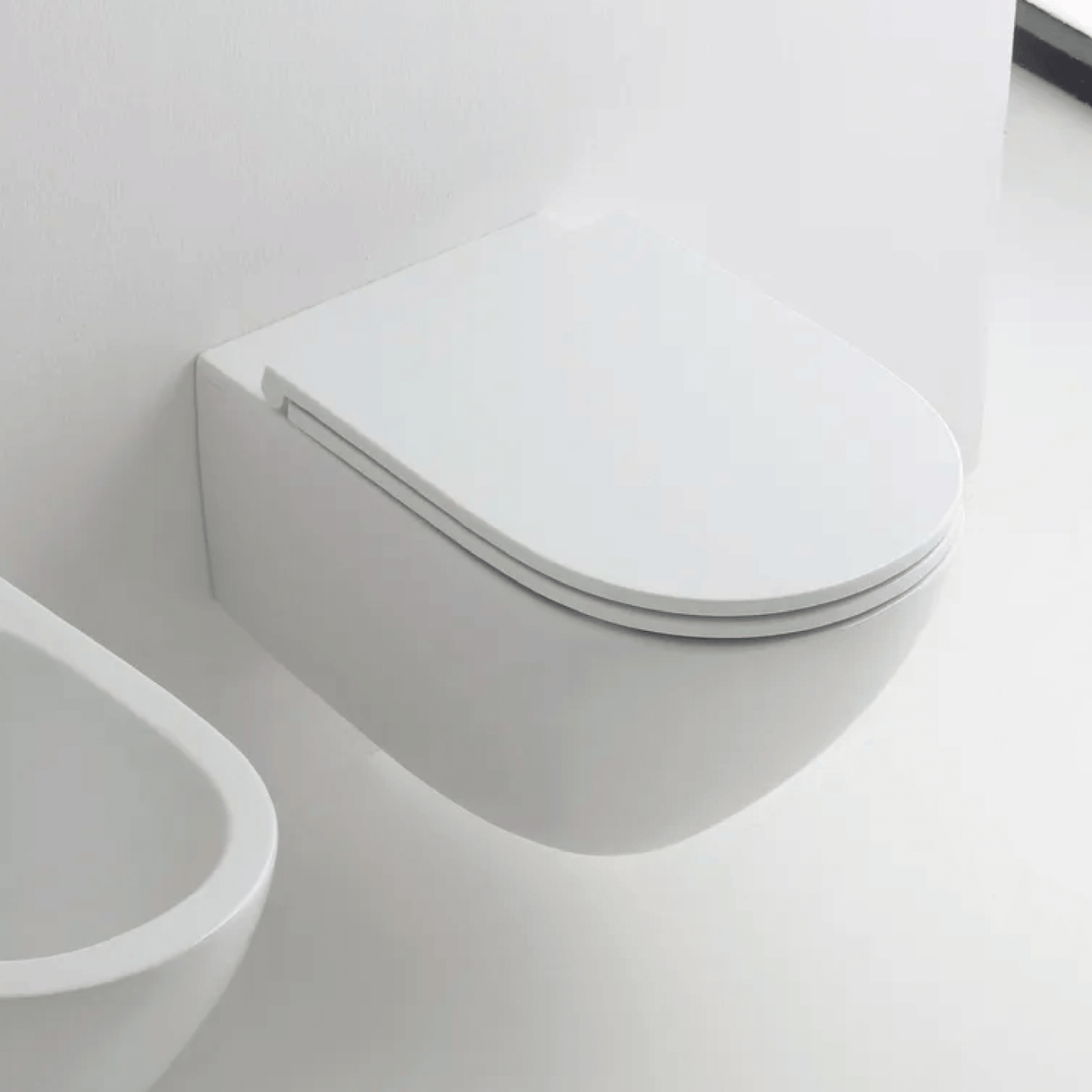 Wc Sospeso Senza Brida Kerasan "Aquatech" Bianco Lucido