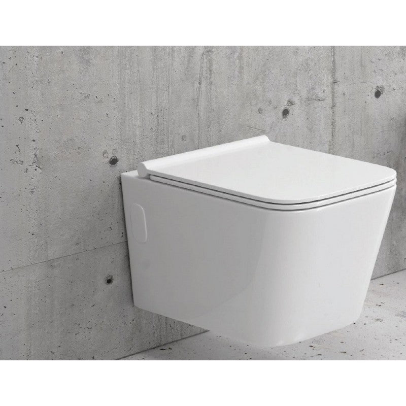 WC sospeso nero senza brida Tornado BOFY 53x36,5x36 cm