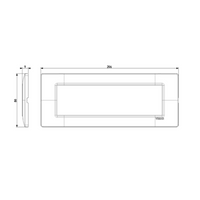 Placca vimar modello plana 7 moduli tecnopolimero 14657 *** colore avorio, confezione 1