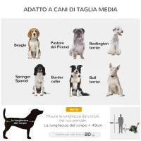 Rimorchio Bici e Passeggino per Cani 2 in 1 Pieghevole con Catarifrangenti e Bandierina, Verde