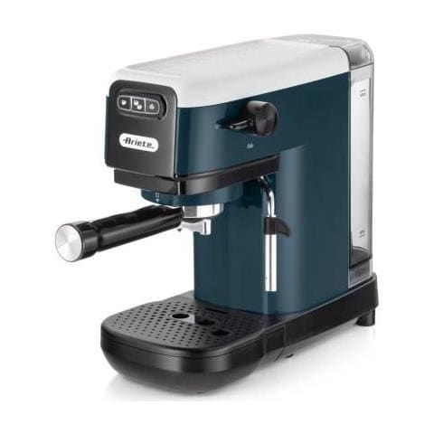 Ariete 1399 macchina da caffè espresso snow white, per polvere e cialde ese, 1300 w, capacità 1,1l, 15 bar di pressione, filtro 1, 2 tazze e cialda ese, cappuccino, bianco - ARI1399/11