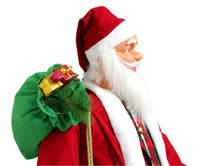 [lux.pro] Babbo Natale che Canta e Balla 200 x 80 x 70 cm con Sensore di Movimento e Alimentatore