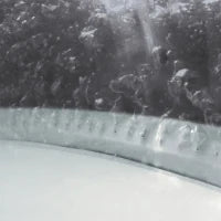 28442EX - Pure Spa Greywood Deluxe 216X71Cm 6 Posti Con Pompa, Riscaldatore, Sistema Purificazione Acqua, 2 Poggia Testa, Luce Led Multi Color