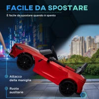 Macchina Elettrica per Bambini a Licenza BMW M4 con Telecomando, Clacson e Fari, 108x69.5x51 cm, Rossa