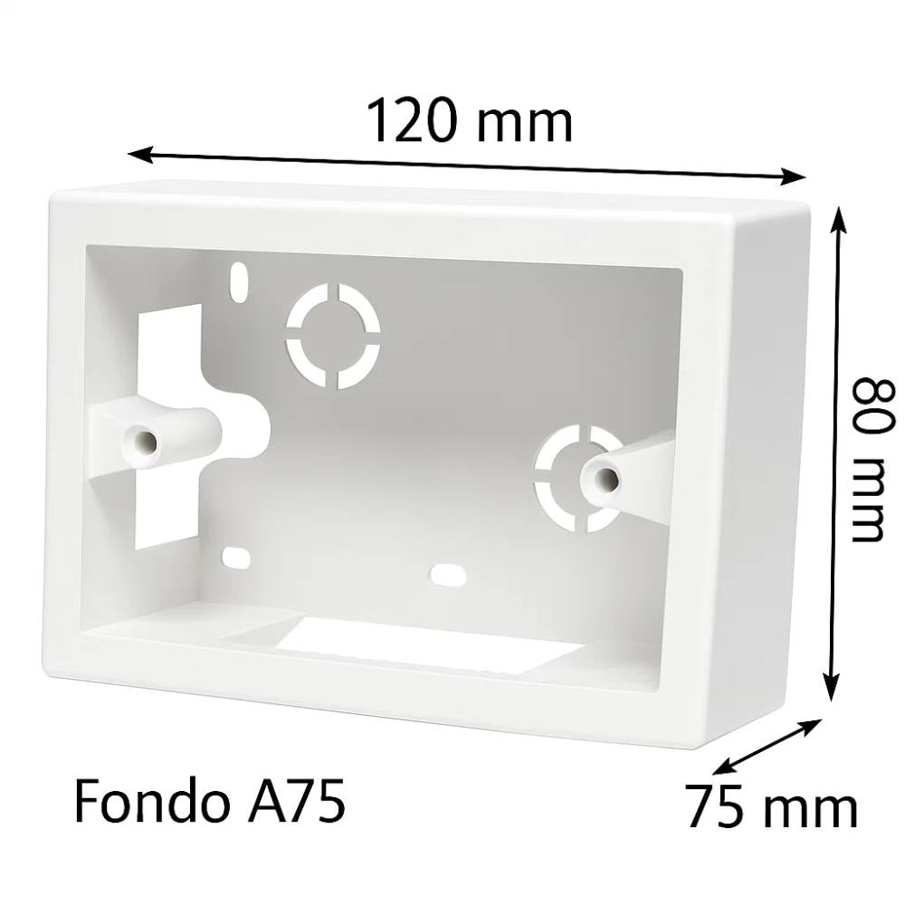 Scatola da parete marlanvil 1723 fc b 3 moduli bianco ip20