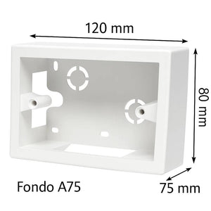Scatola da parete marlanvil 1723 fc b 3 moduli bianco ip20