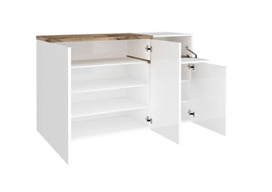 Mobile ZET L 120 x H 80.1 x P 40 cm colore bianco lucido