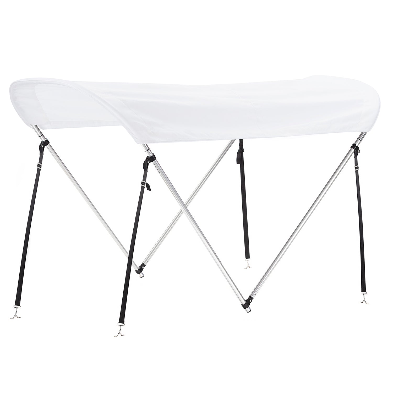 Tendalino Coprisole 130-150Cm Con Struttura Cromo Lucido Per Gommoni