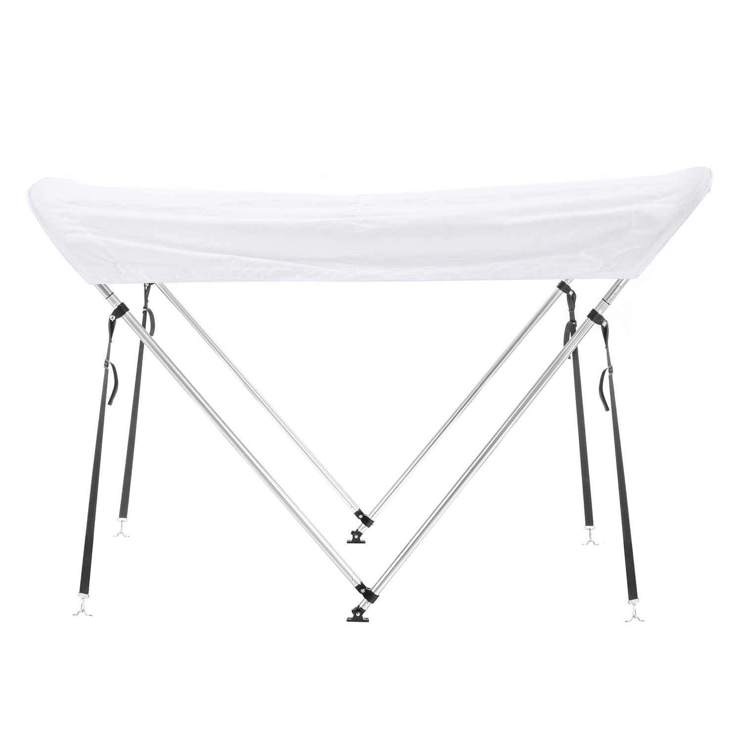 Tendalino Coprisole 130-150Cm Con Struttura Cromo Lucido Per Barche In Vetroresina