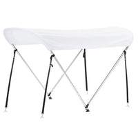 Tendalino Coprisole 130-150Cm Con Struttura Cromo Lucido Per Barche In Vetroresina