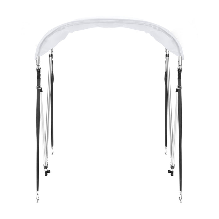 Tendalino Coprisole 130-150Cm Con Struttura Cromo Lucido Per Barche In Vetroresina