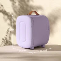 Mini Frigorifero Cosmetici Extra Silenzioso, 4L, 9V/240V, 20,3x26,3x28 cm, Viola