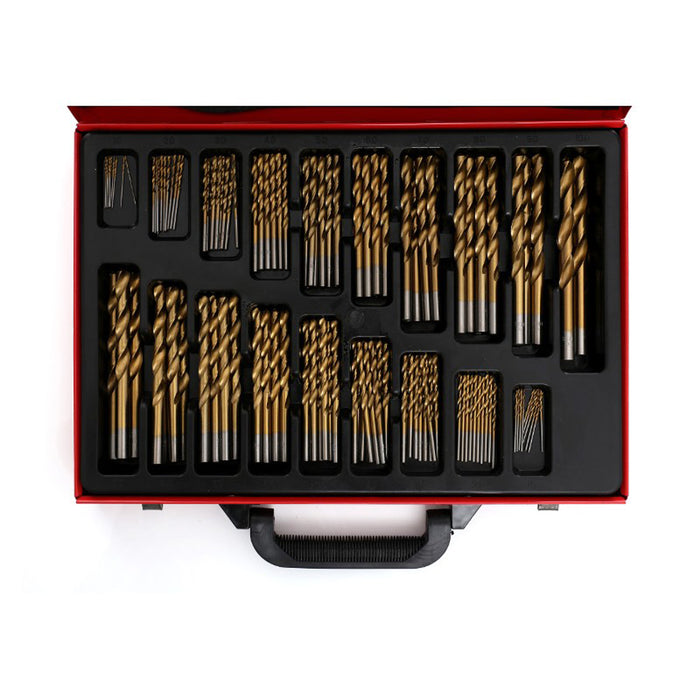 SET DI PUNTE PER TRAPANO HSS 170pz TITANIO 1,5-10mm ANGOLO PUNTA 135° KRAFT & DELE KD991