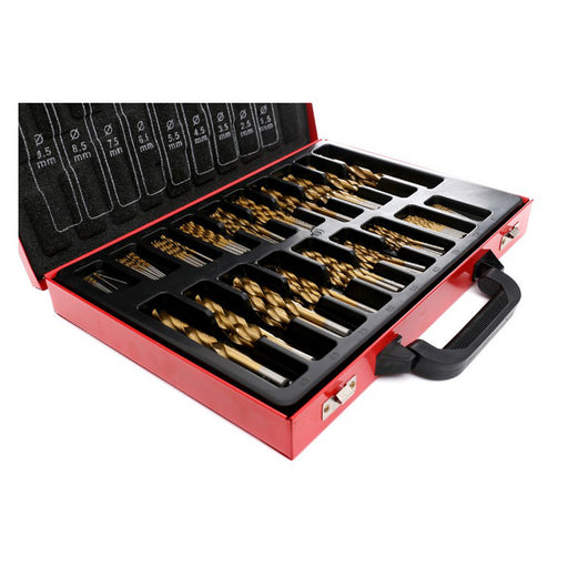 SET DI PUNTE PER TRAPANO HSS 170pz TITANIO 1,5-10mm ANGOLO PUNTA 135° KRAFT & DELE KD991