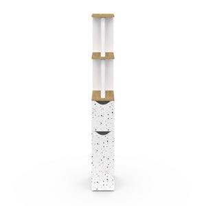 IDMarket - WILLY Mobile a 2 ante per toilette in terrazzo e faggio