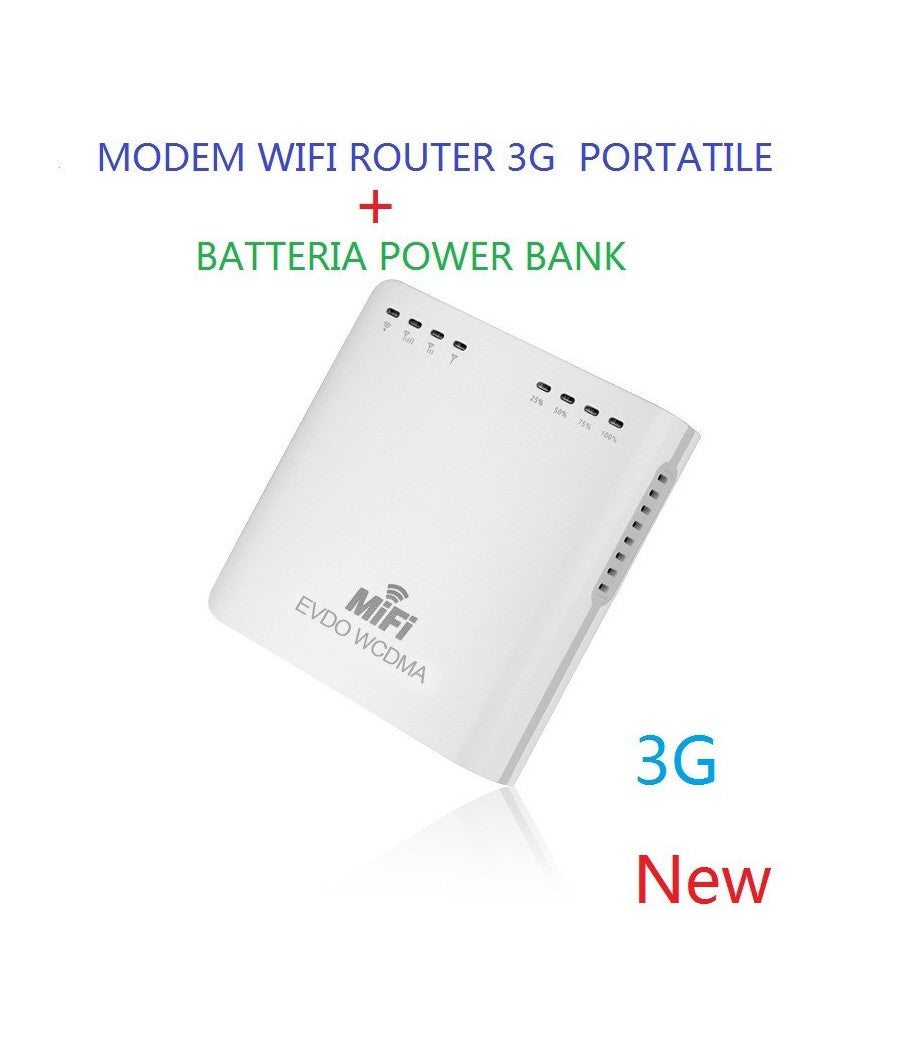 Trade Shop - Wireless Mini Modem Wifi Router 3g Portatile Con Batteria ...
