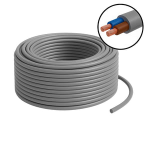 Cavo elettrico fg16or 2x6 mm² grigio 0,6/1 kv matassa 25 metri