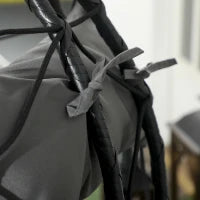 Sedia Sospesa da Giardino, Resistente alle Intemperie, Cuscino Incluso, 102 cm x 102 cm x 195 cm, Grigio Scuro