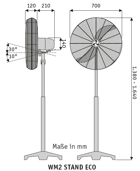 WM2 ECO, Ventilatore da Terra, CasaFan