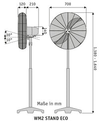 WM2 ECO, Ventilatore da Terra, CasaFan