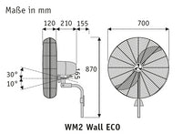 WM2 WALL ECO, Ventilatore da Parete, CasaFan