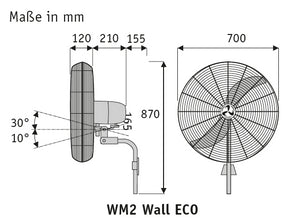 WM2 WALL ECO, Ventilatore da Parete, CasaFan