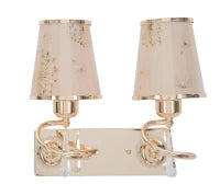 Lampada Da Muro Glam Ring Doppia Cm 32X18X27