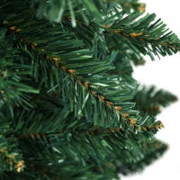 Albero di Natale Artificiale 182.88cm con 479 Rami, Design Alto e Stretto con Base Pieghevole, Verde
