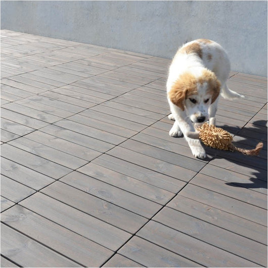 Woodstile pavimentazione modulare in legno base in plastica HDPE 40 x 40 cm, 1 PEZZO