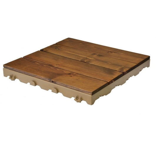 Woodstile pavimentazione modulare in legno base in plastica HDPE 40 x 40 cm, 1 PEZZO