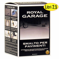Smalto brava royal garage bianco per pavimenti piastrelle ml 2500