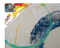 Dipinto Su Tela Floating Circles -B- Cm 80X3X80