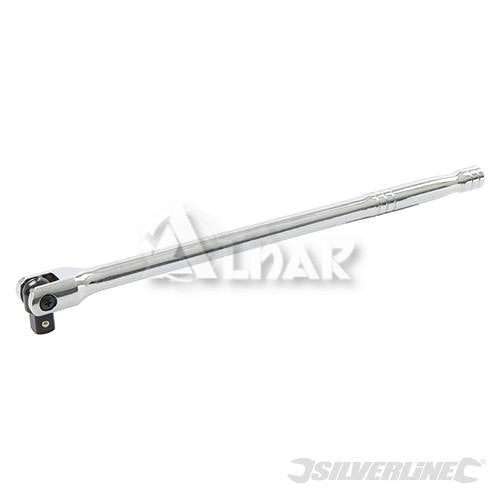 MANICO FLESSIBILE IN CROMO VANADIO INDURITO E TEMPERATO DA 1/2 - 375 MM SILVERLINE