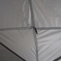 Tenda da campeggio da 2-3 persone con Veranda, 210x210x150cm, grigia e bianca