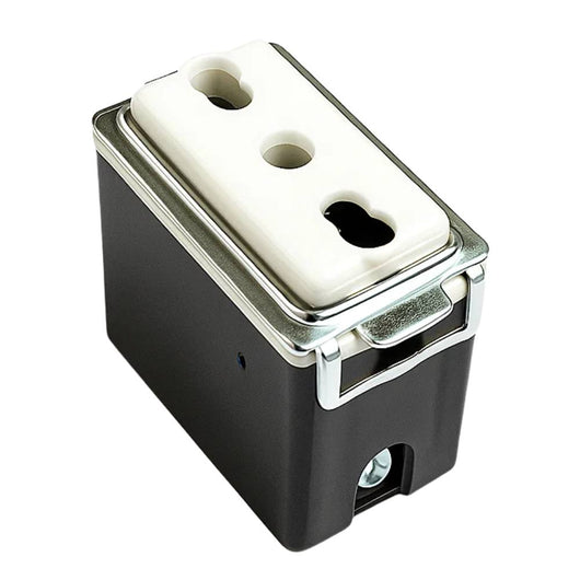 Presa bivalente marlavil 7079.n serie venus per impianti domestici