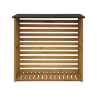 Cabina di legno, 120x45x120cm, marrone naturale