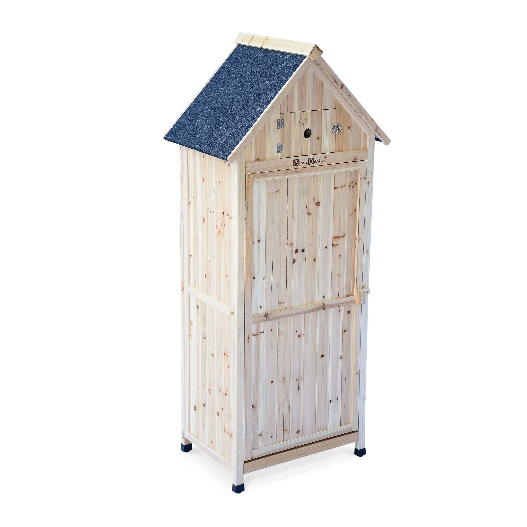 Casetta da giardino in abete, 77x54.5x179cm, marrone naturale