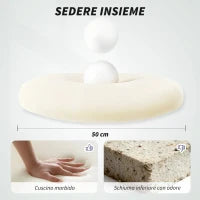 Sedia da Ufficio Ergonomica con Braccioli Regolabili, Schienale a Rete e Poggiatesta, Grigio