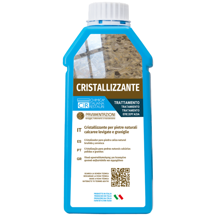 Cristallizzante pietre naturali calcaree levigate graniglie marmo travertino 1 l
