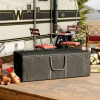 Sacca per Albero di Natale da 840L Impermeabile e UV30+, Tessuto Oxford 600D con Doppia Cerniera e Manici, Nero