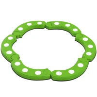 Percorso di Equilibrio per Bambini di +3 Anni con Punti Tattili per Interni ed Esterni, Verde