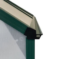 Serra da Giardino in Policarbonato, Metallo e Alluminio, Anti-UV e Antivento, 244x500x216cm, Verde