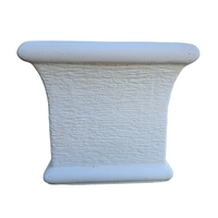 Fioriera giardino cemento effetto pietra bianca l.90xp.40xh.40 cm serie grecale