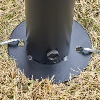 Gazebo Pergola Addossata da Giardino 3x3m in Metallo e Poliestere Beige