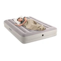 Intex 64179 - Materasso Gonfiabile Matrimoniale Prestige Mid-Rise, con Pompa USB Portatile, 152x203x30 cm