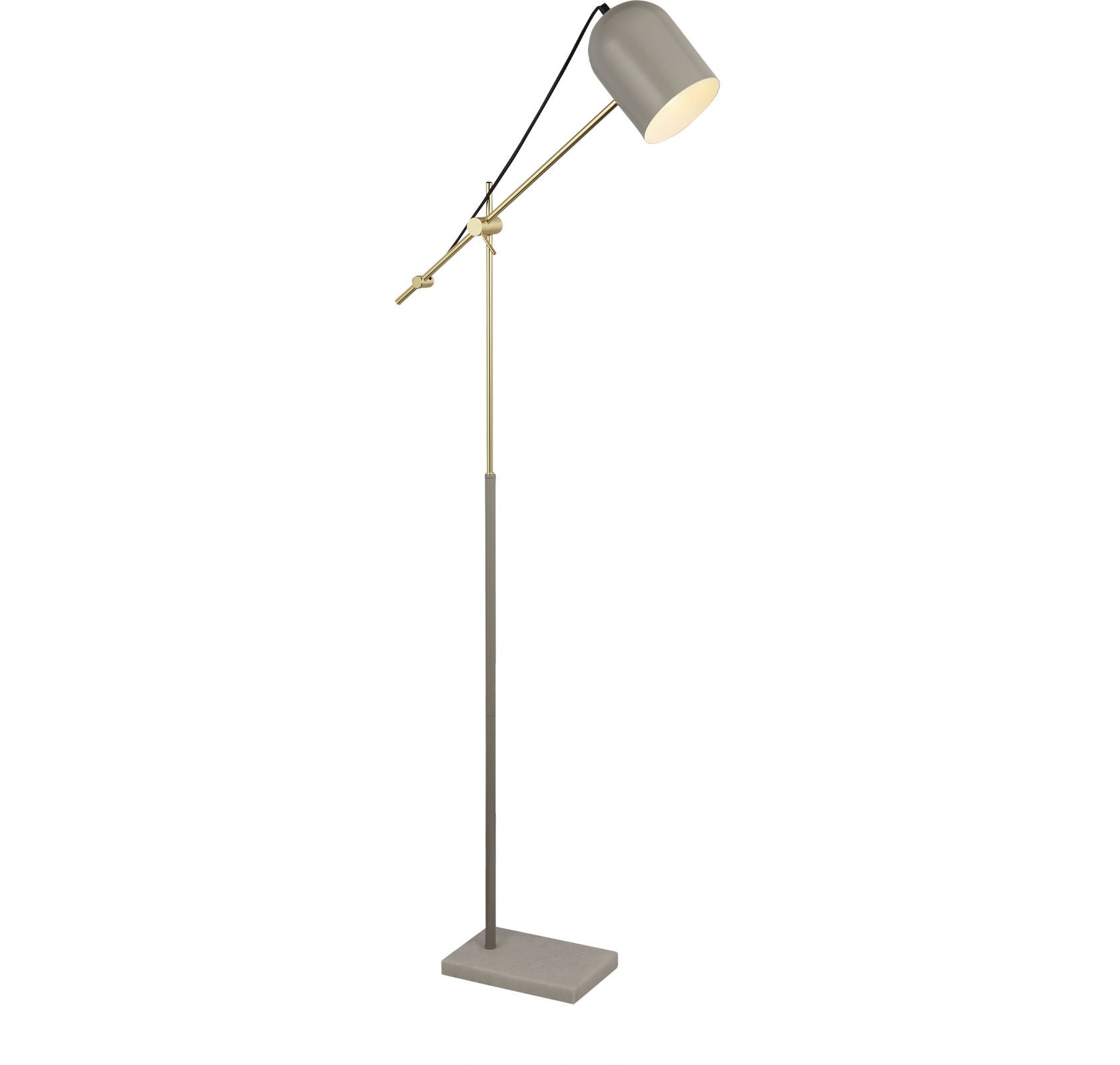 x Lampada da terra Odyssey - Grigio, oro e marmo