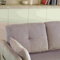 Divano Componibile a L in Velluto, Divano letto reclinabile estraibile convertibile, con sedili portaoggetti, Grigio chiaro