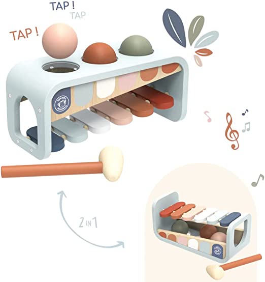 Xilofono Bambini Montessori 1 Anno Legno Giochi Bambini Xilofono per Bambini 1 Anno e Mezzo Xilofono Legno Neonato 25x10