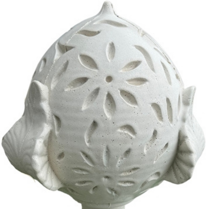 Pigna fiorissima cemento bianco 20 x 35 x h.50 cm arredo giardino esterni